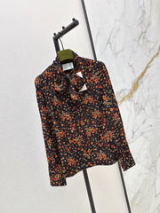 🔥Highest Quality🔥26FW New Floral Shirt with Ribbon Ties 🖤