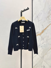 26FW New Crew-Neck Cardigan with Bow Detail 🖤