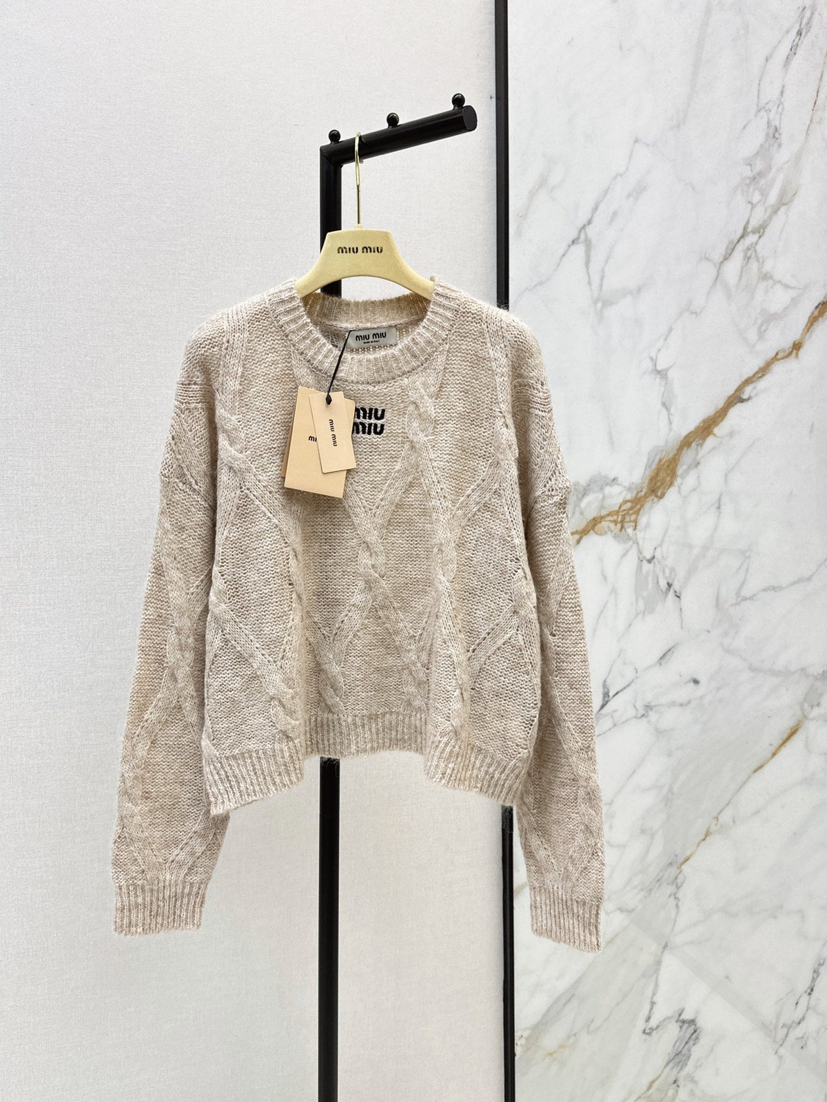 26FW New Logo Letter Embroidery Crewneck Sweater 🩶