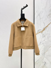 26FW New Reversible Cashmere Short Coat with Lapel 🤎