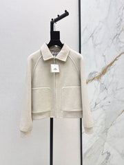 26FW New Reversible Cashmere Short Coat with Lapel 🤎