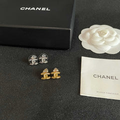26FW New Double-C Logo Stud Earrings