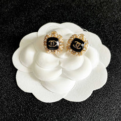 26FW New Double-C Stud Earrings