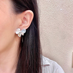 26FW New Double-C Petal Stud Earrings
