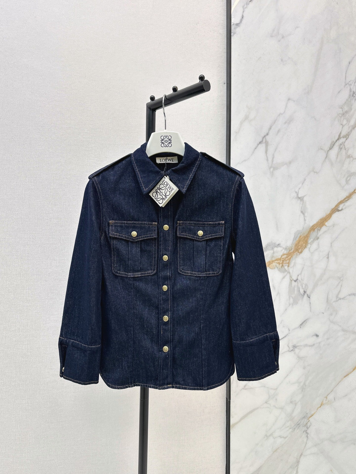 26FW New Slim-Fit Lapel Denim Shirt Jacket 🖤