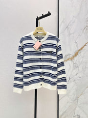 26FW New Striped Crew-Neck Cardigan 🤍