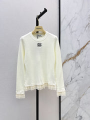 26FW New Versatile Color-Block Crew-Neck Sweater 🤍