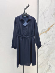 26FW New Elastic-Waist Dress with Triangle Logo Detail 🤍