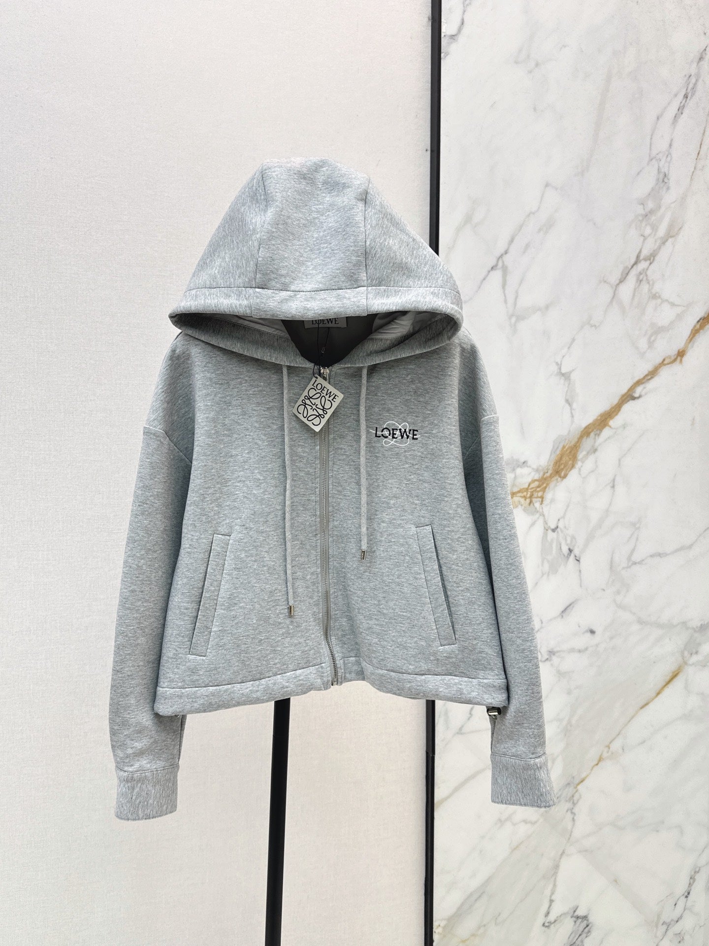 26FW New Logo-Embellished Hooded Jacket 🩶