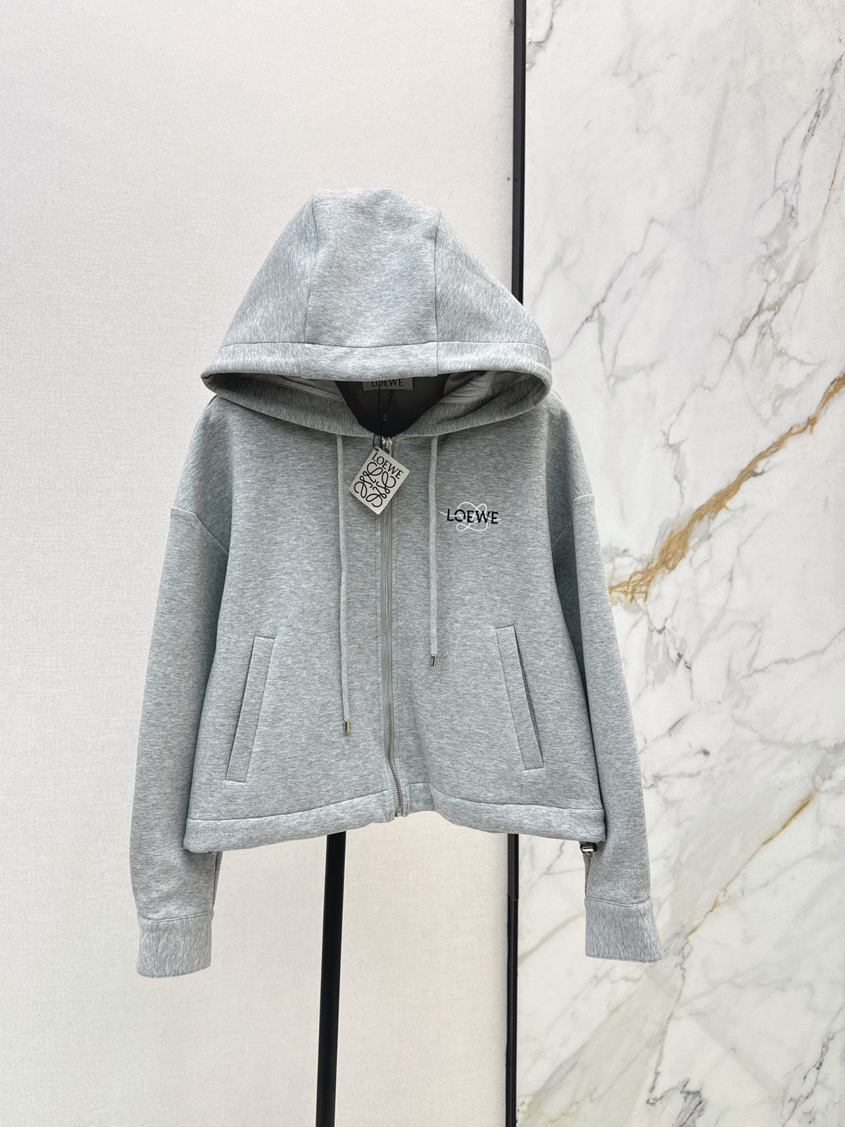 26FW New Logo-Embellished Hooded Jacket 🩶
