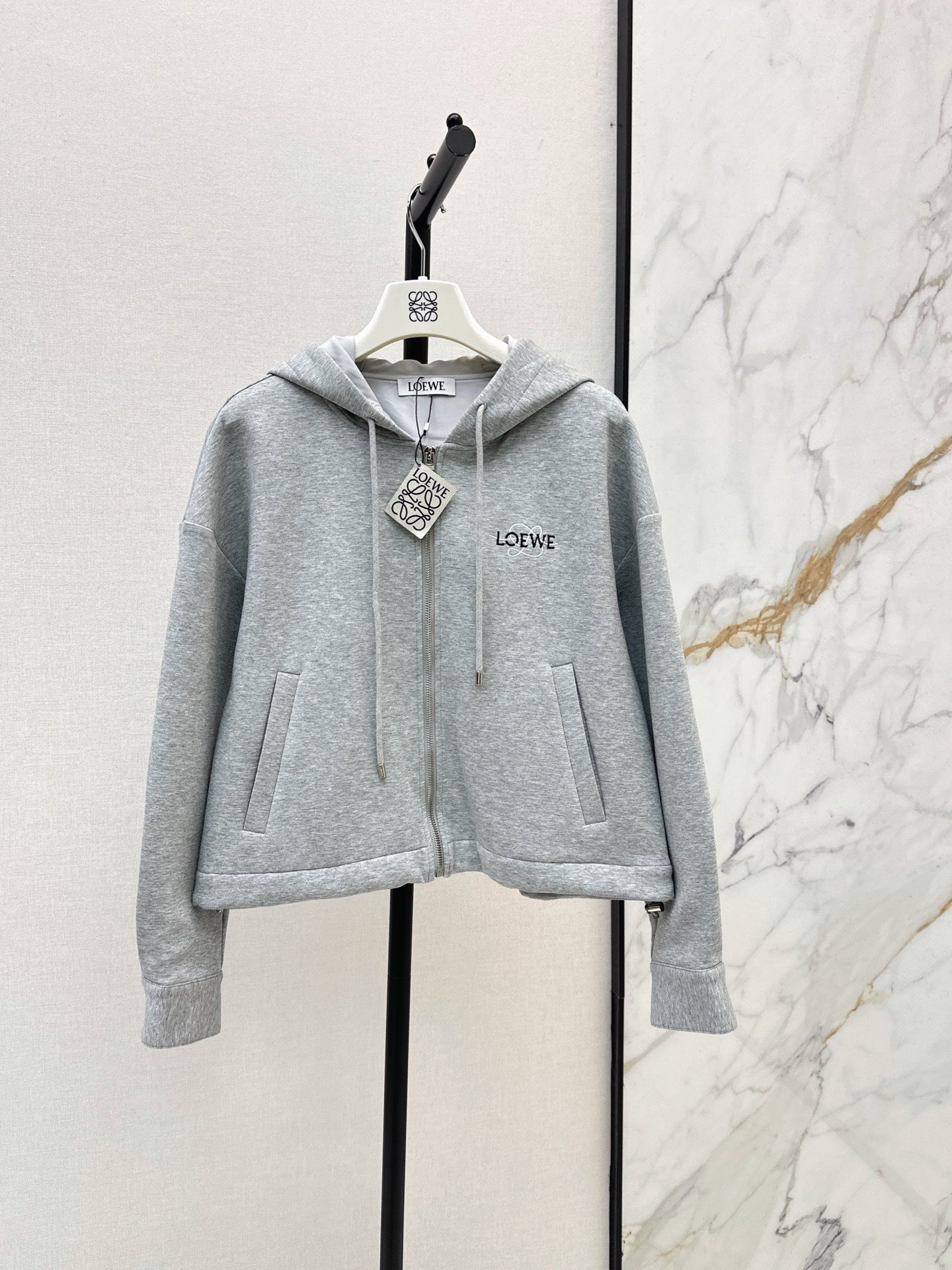 26FW New Logo-Embellished Hooded Jacket 🩶