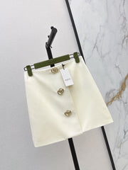 26FW NEW GG Metal-Buckle Mini Skirt 🤍