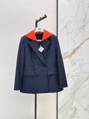 🔥Highest Quality🔥26FW New Faux-Layer Color-Block Paneled Blazer 🩶